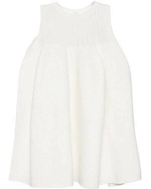 CFCL Pottery Sleeveless Bust Flare Top - White