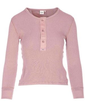 Chloé Long Sleeves Top - Pink