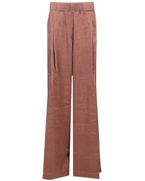 Dries Van Noten Wide Leg Trousers - Purple