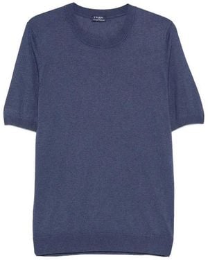 Barba Napoli Knit T-Shirt - Blue