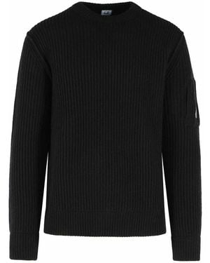 C.P. Company Wool Blend Jumper - Black