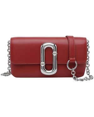 Marc Jacobs Il Portafoglio Con Catena - Rosso