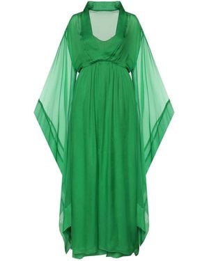 Alberta Ferretti Long Viscose Dress - Green