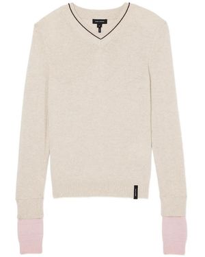 Marc Jacobs Layered V-Neck Sweater - White
