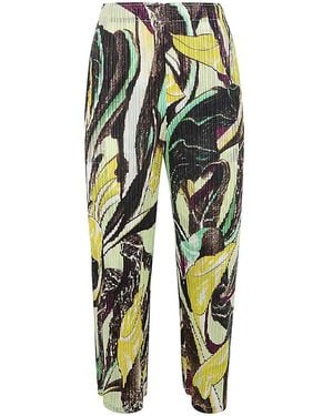 Pleats Please Issey Miyake Pleats Please Issey Miyake Tardivo Cropped Pleated Trousers - Multicolour