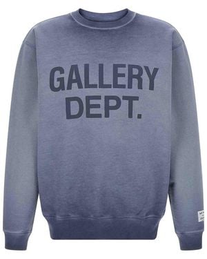 GALLERY DEPT. Logo Crew Neck Sweatshirt - Blue