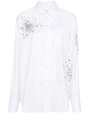 Des Phemmes Oversized Button-Up Shirt - White