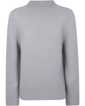 Pleats Please Issey Miyake Circle Knit Top - Gray