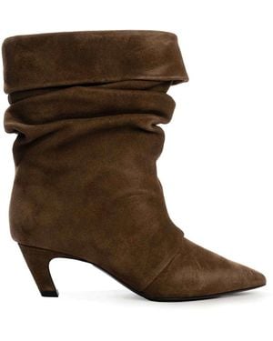 Ash Virgee Suede Ankle Boot - Brown