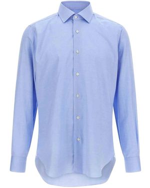 Barba Napoli Oxford Cotton Shirt - Blue