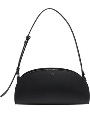 A.P.C. Demi-Lune Shoulder Bag - Black