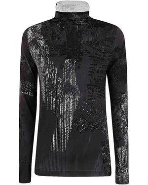 Y's Yohji Yamamoto High Neck Long Sleeve - Black