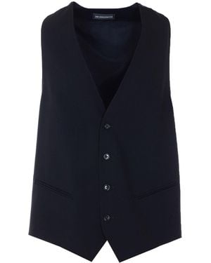 Ann Demeulemeester Gilet Classico Juikko - Blu