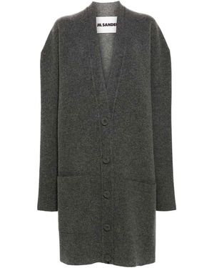 Jil Sander Oversized Cardigan - Gray