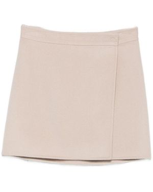Semicouture June Wool Skirt - Natural