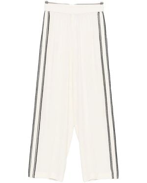 Fabiana Filippi Silk Blend Trousers - White