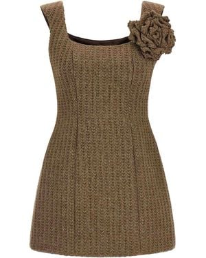 GIUSEPPE DI MORABITO Wool Dress - Brown