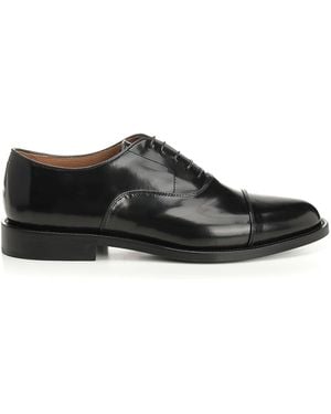 Corvari Leather Oxford Shoe - Black