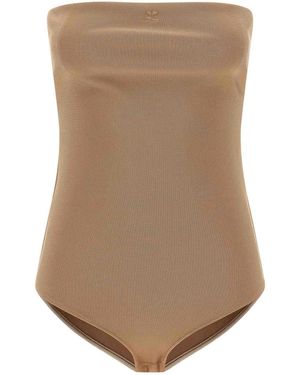 Courreges Lingerie Bustier Bodysuit - Natural