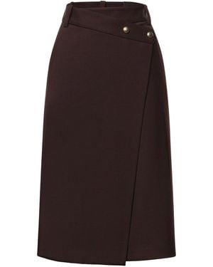 Pinko Falda Semilarga - Marrón