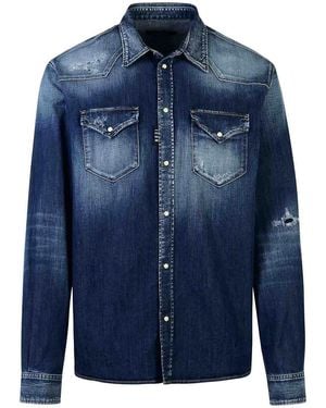 DSquared² Cotton Shirt - Blue
