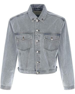 Entire studios Shrunken Denim Jacket - Grey