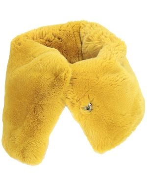 Antipast Fur Muffler Scarf - Yellow