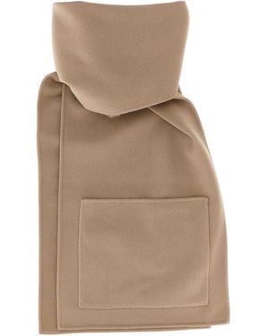 Alberta Ferretti Double Cloth Scarf - Natural