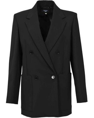 Weekend by Maxmara Wkdveloce Double-Breasted Blazer - Black