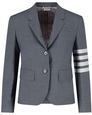 Thom Browne 4-Bar Single-Breasted Blazer - Blue