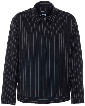 Y-3 Striped Blouson - Blue
