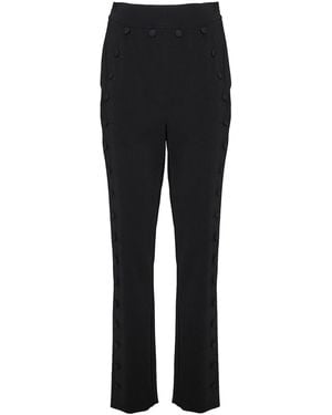 Moschino Crêpe Trousers - Black