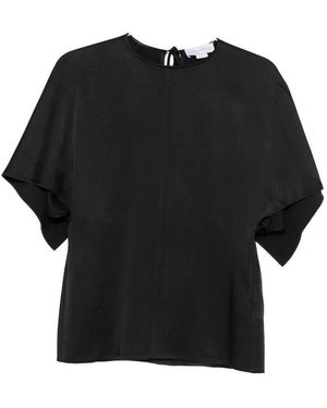 Stella McCartney Satin Silk Top - Black