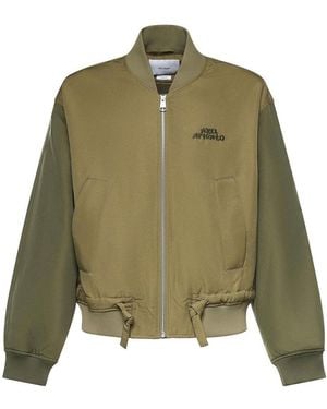 Axel Arigato Archer Bomber Jacket With Logo - Green