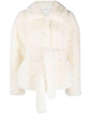 P.A.R.O.S.H. Short Faux Fur Jacket - White