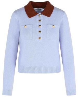 Self-Portrait Wool Blend Sweater - Blue