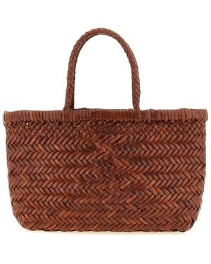 Dragon Diffusion Flat Gora' Mini Handbag - Brown