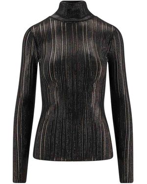 Elisabetta Franchi High Neck Shirt - Black