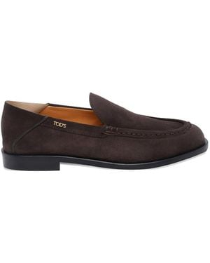 Tod's Suede Moccasins - Brown