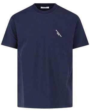 Givenchy T-Shirt Logo - Blue