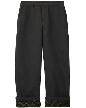 Burberry Cotton Carpenter Pants - Black