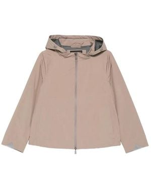 Herno Functional Hd A Line Jacket - Natural