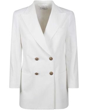 SAULINA Cotton Blend Jacket - White