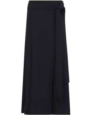 Studio Nicholson Mile Knife Pleat Belted Skirt - Black