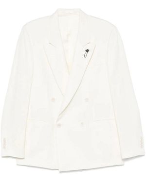 Lardini Jacket Dpeto 4Bt Rever Launch - White