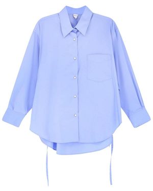 Aspesi Oversized Cotton Shirt - Blue