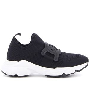 Tod's Tech Fabric Slip On Trainers - Blue