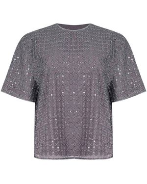 ROTATE BIRGER CHRISTENSEN T-Shirt Made Of Polyester - Grey