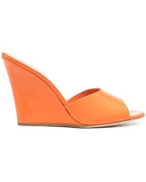 Paris Texas Wanda Mules - Orange