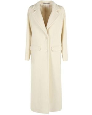 Tagliatore Wool Single-Breasted Coat - Natural